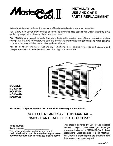 cool breeze evaporative cooling manual pdf manual